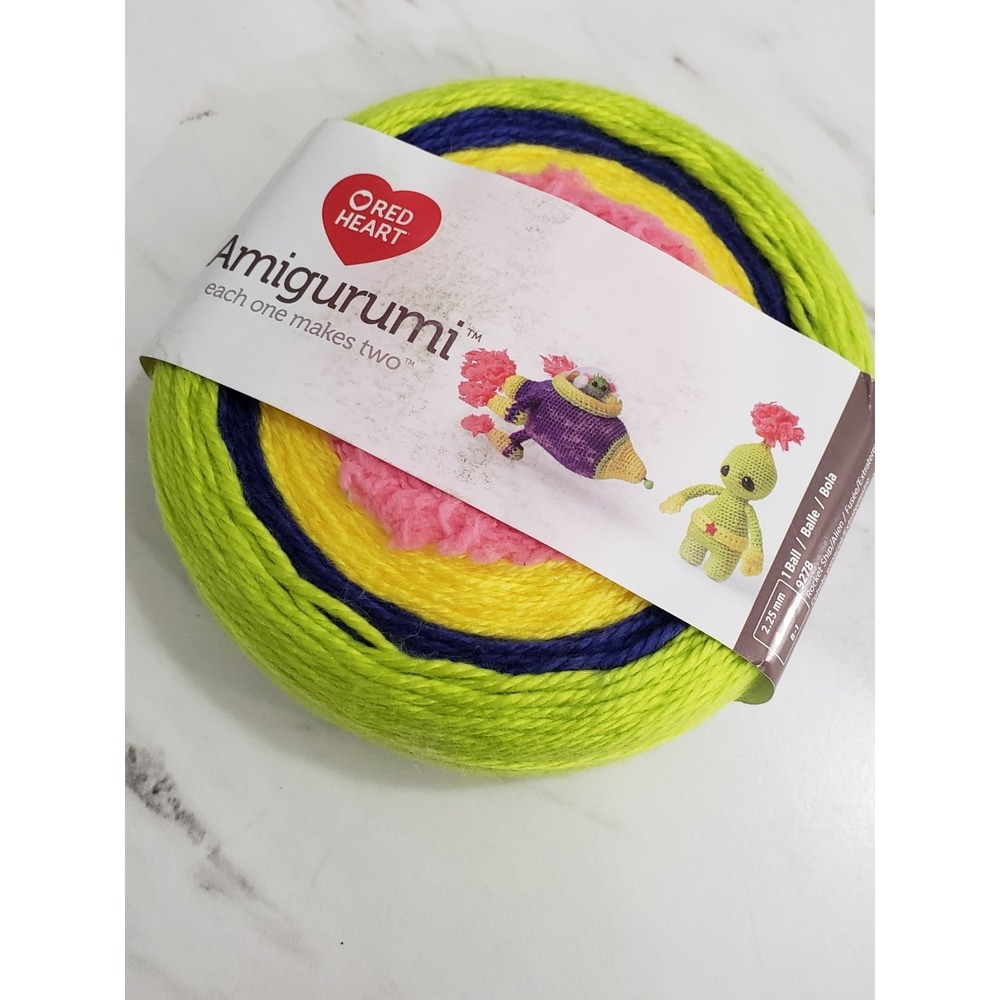 NEW Red Heart AMIGURUMI Yarn Kit ROCKET SHIP ALIEN OUTTER SPACE #4